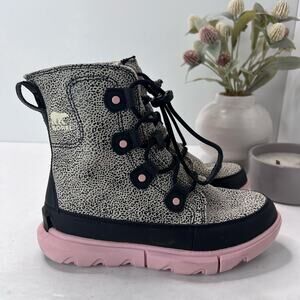 Sorel Kids Boots Black and Pink